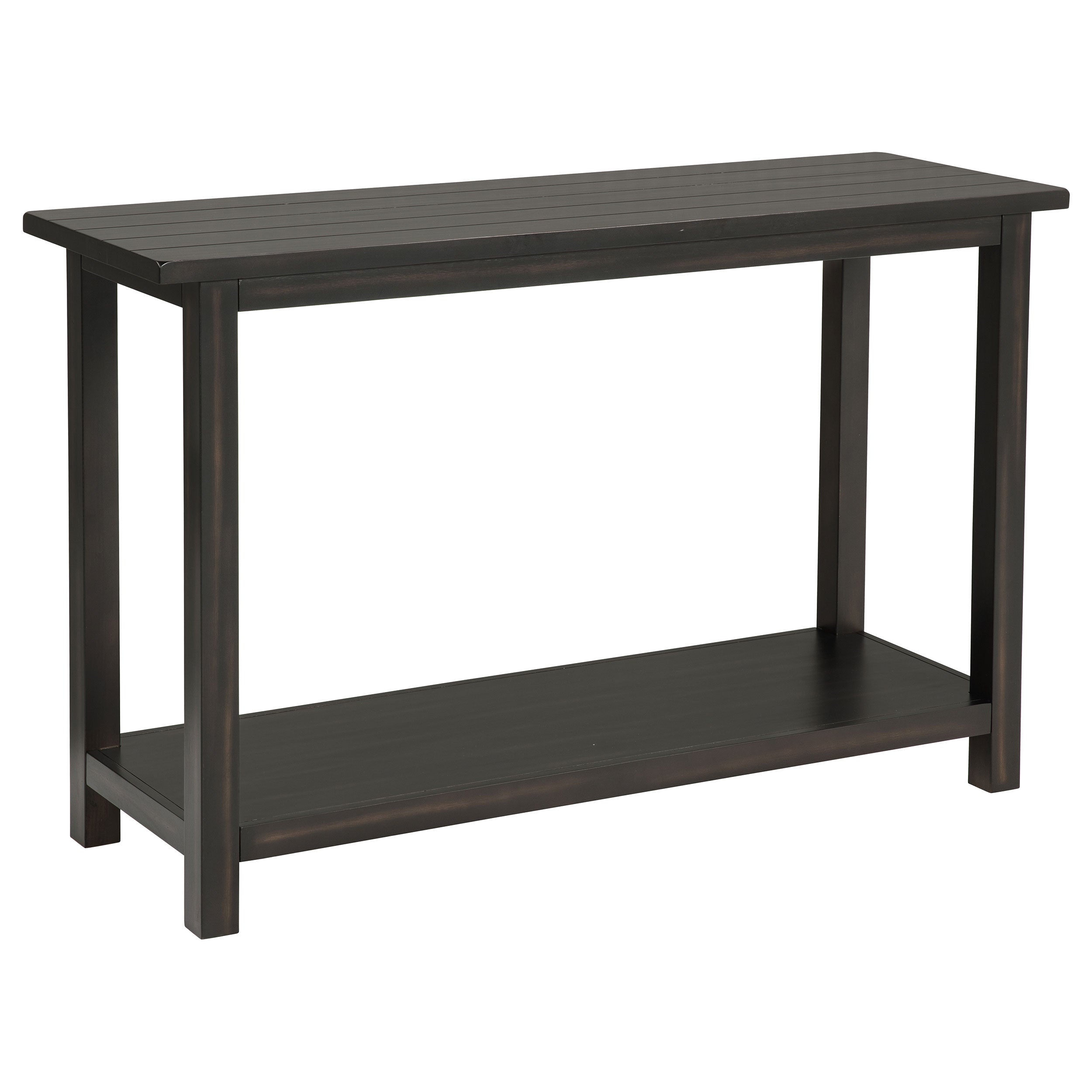 Payne Wood Entryway Sofa Console Table Distressed Brown