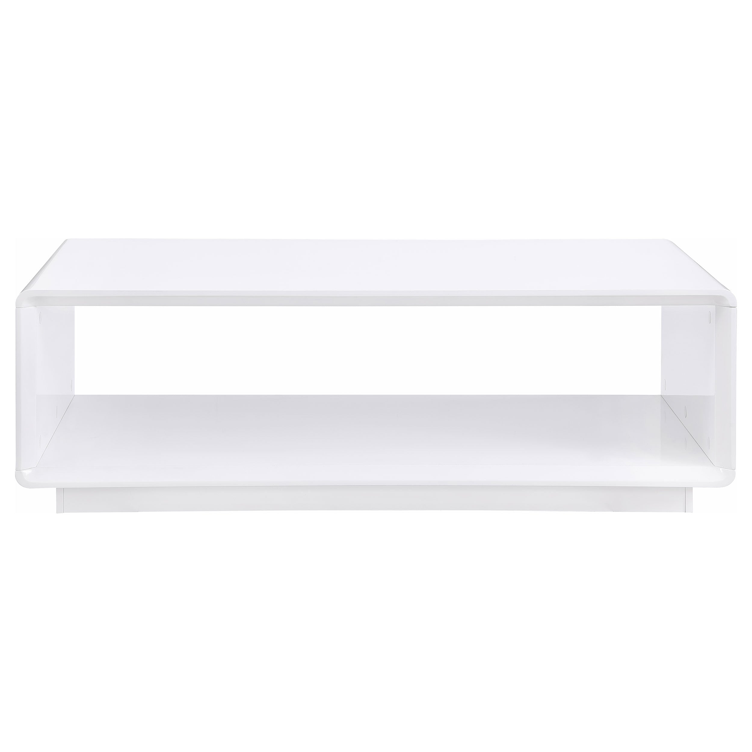 Paseo Coffee and End Table Set White High Gloss