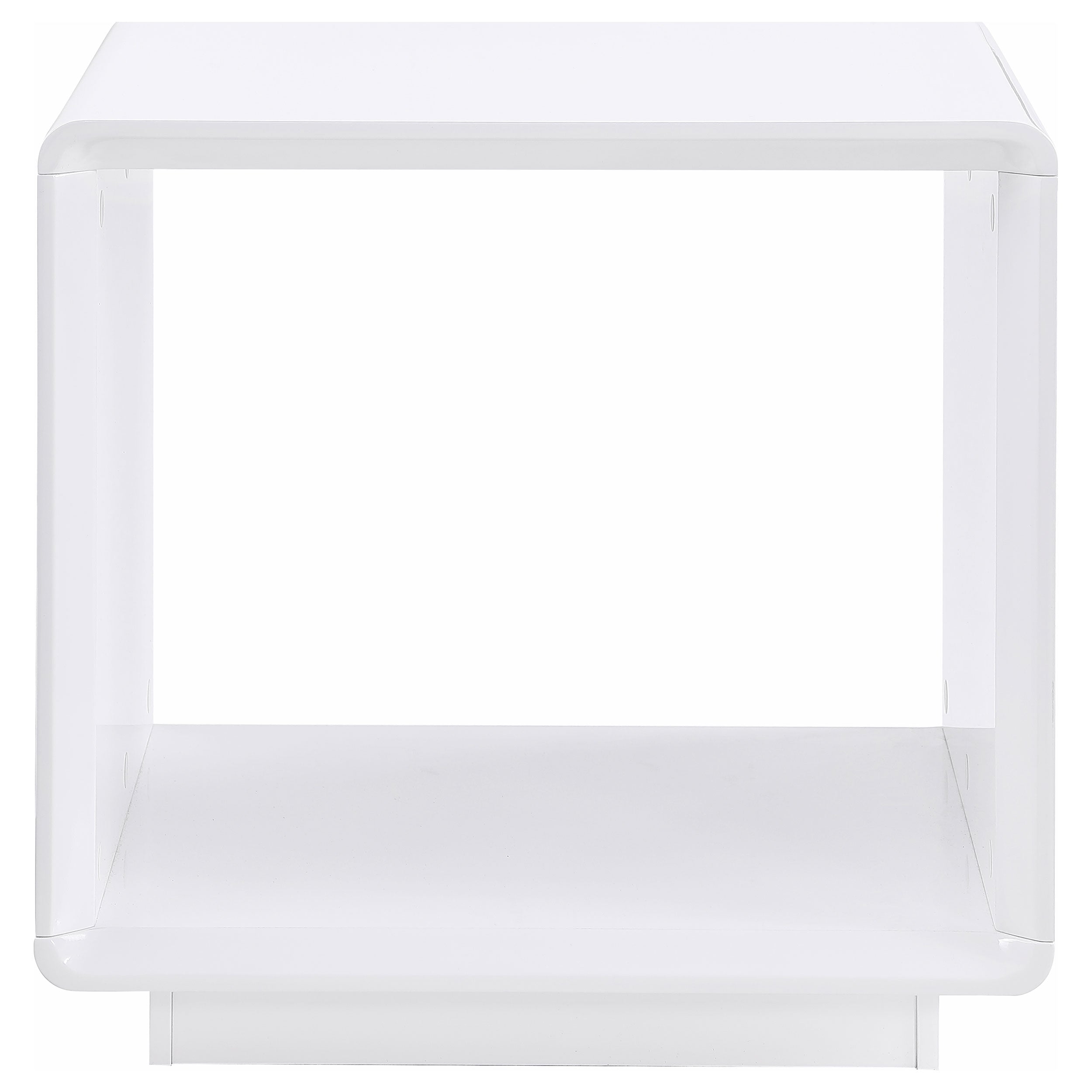 Paseo Coffee and End Table Set White High Gloss