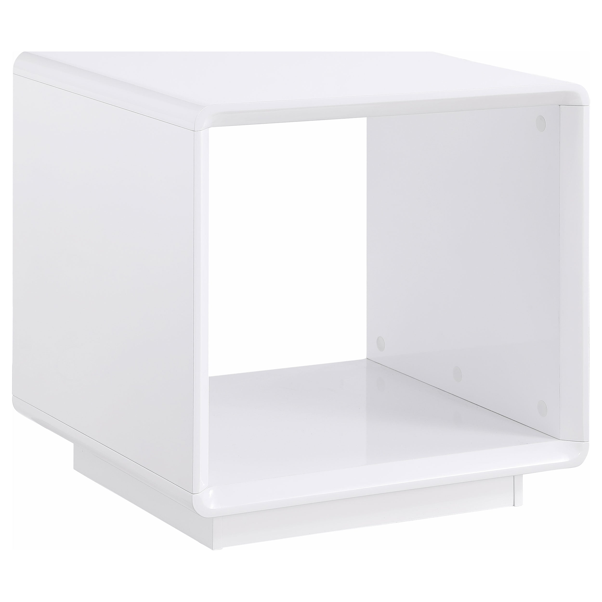 Paseo Coffee and End Table Set White High Gloss