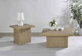 Devar Square Cocktail Coffee End Table Set Latte
