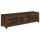 Sachin Rectangular TV Console with Glass Doors