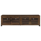 Sachin Rectangular TV Console with Glass Doors