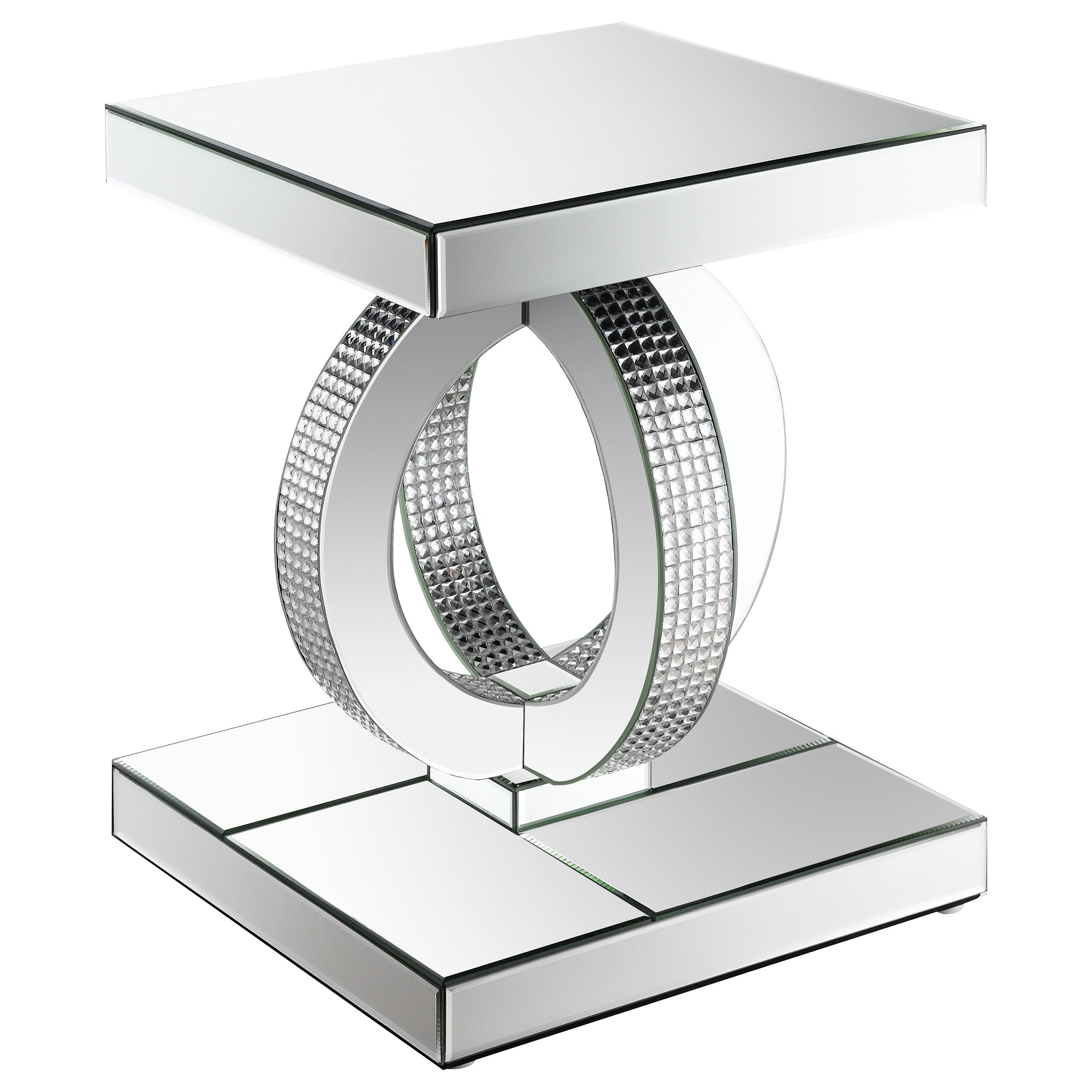 Breena Mirrored Coffee and End Table Set