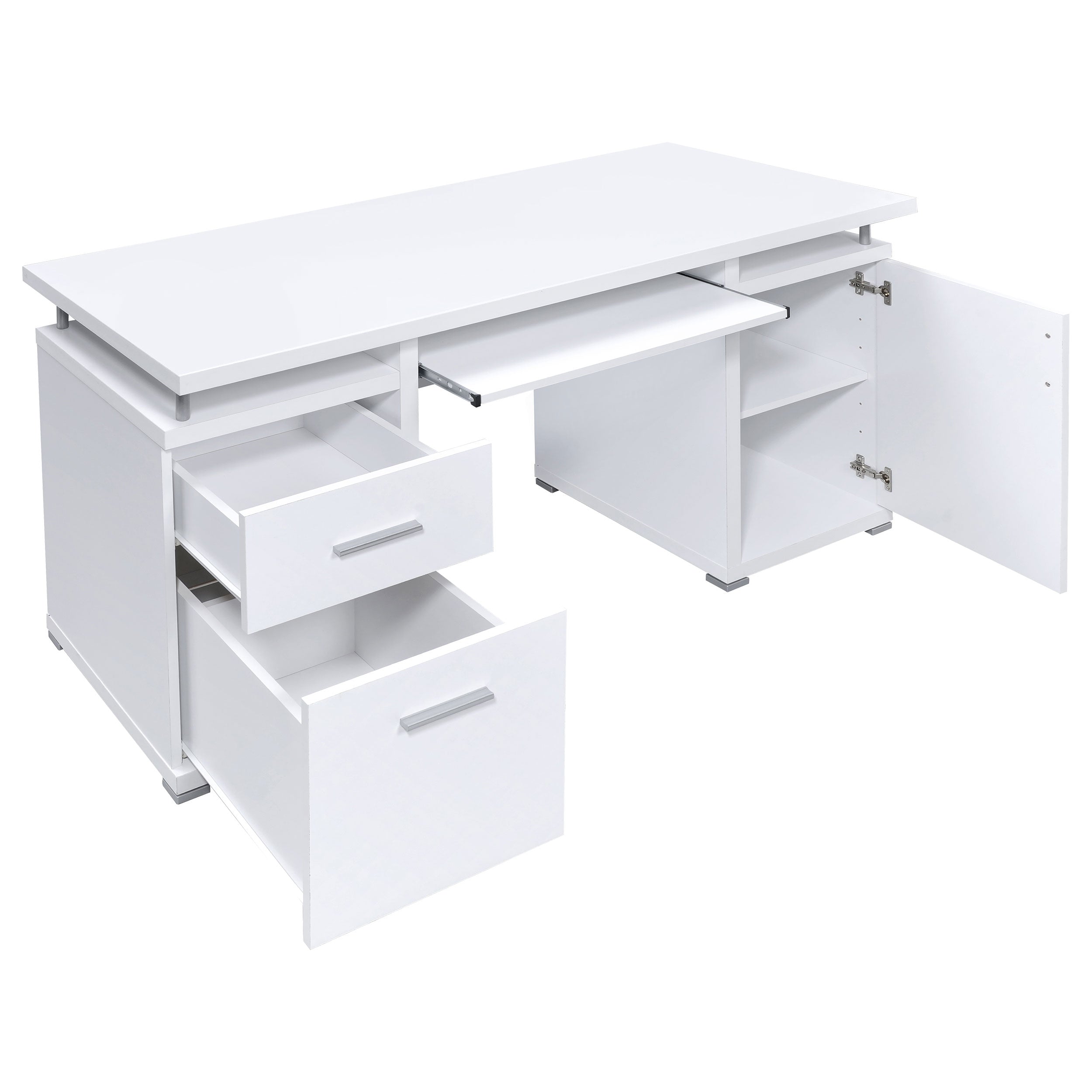 Tracy 2-drawer Computer Desk White