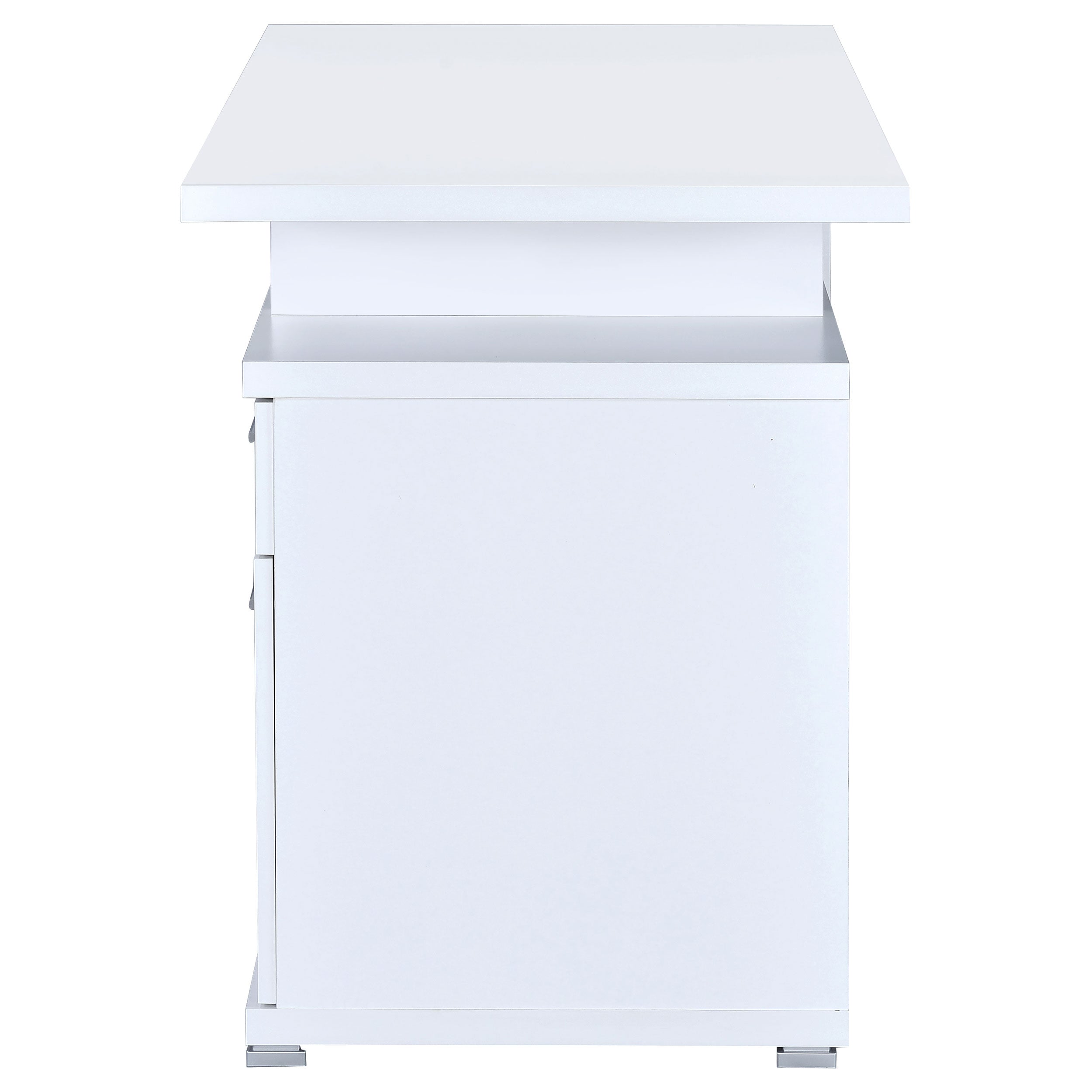 Irving 2-drawer Office Desk with Cabinet White