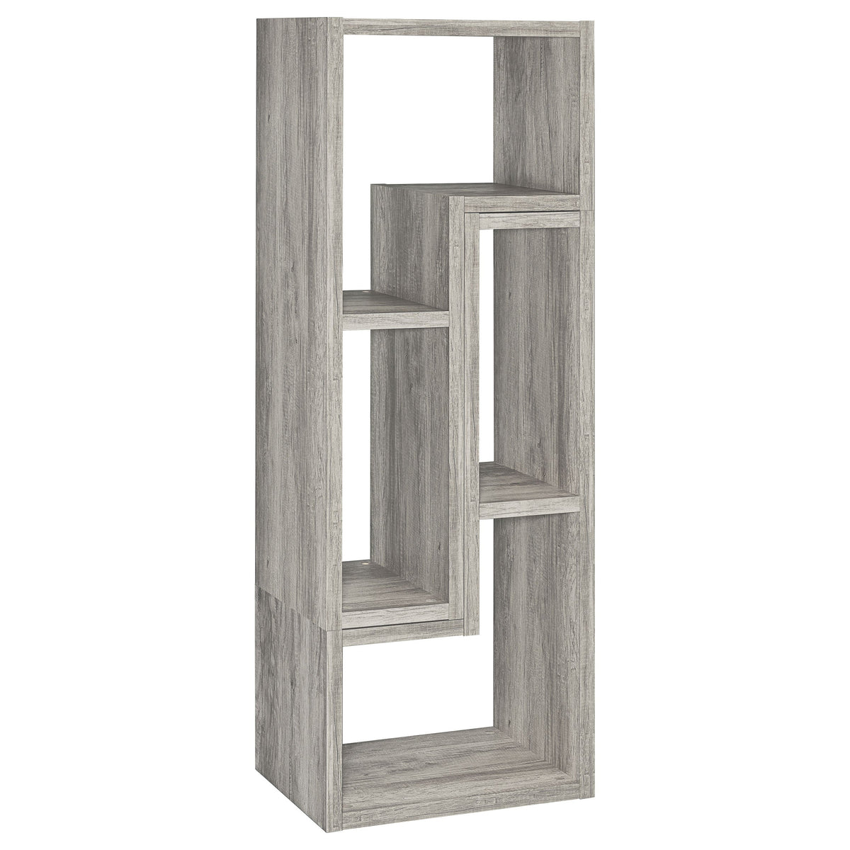 Velma Convertable Bookcase and TV Console Grey Driftwood