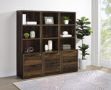 Westpark 3-piece Wall Unit Bookcase Set with USB
