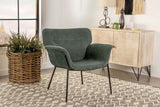 Davina Upholstered Flared Arms Accent Chair Ivy