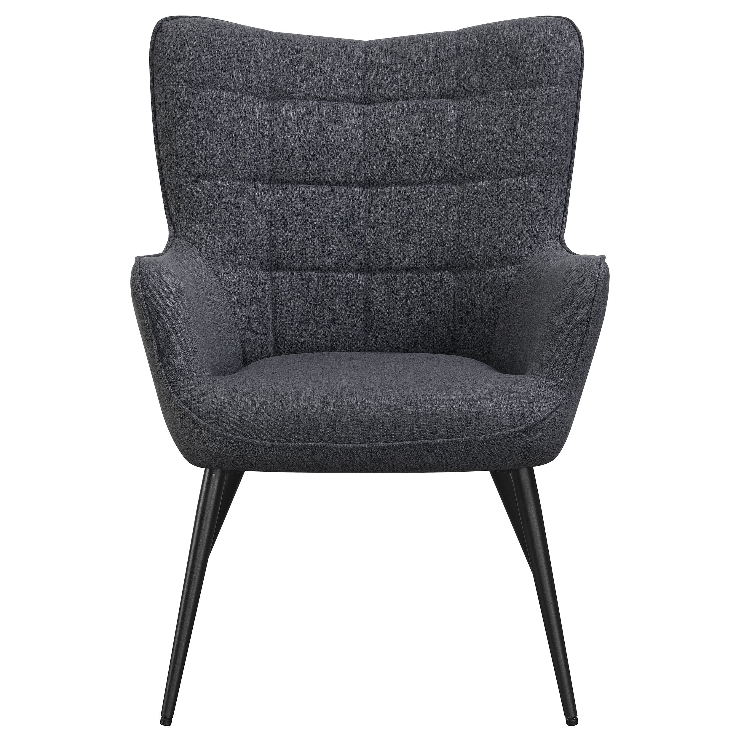 Isla Upholstered Flared Arms Accent Chair with Grid Tufted