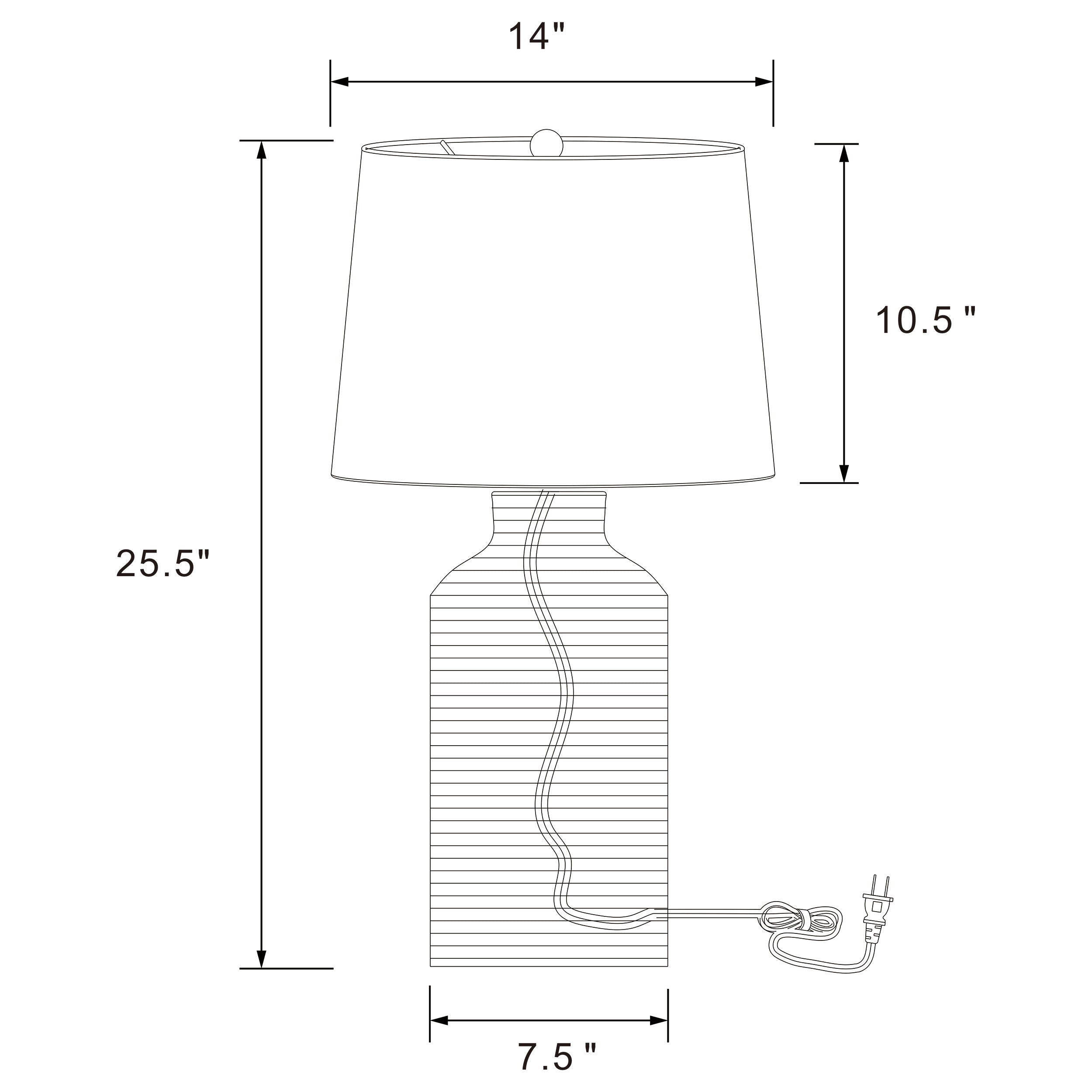 Nairobi Empire Shade Handwoven Rattan Table Lamp Natural