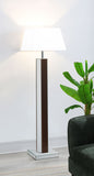 Elena 67-inch Square Tapered Mirrored Floor Lamp Brown