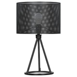 Chapin Metal Mesh Shade Table Lamp Matte Black