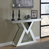 Cerecita Console Table with Triangle Base Clear Mirror