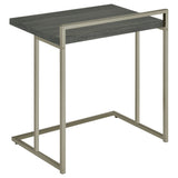 Dani Rectangular Snack Table with Metal Base