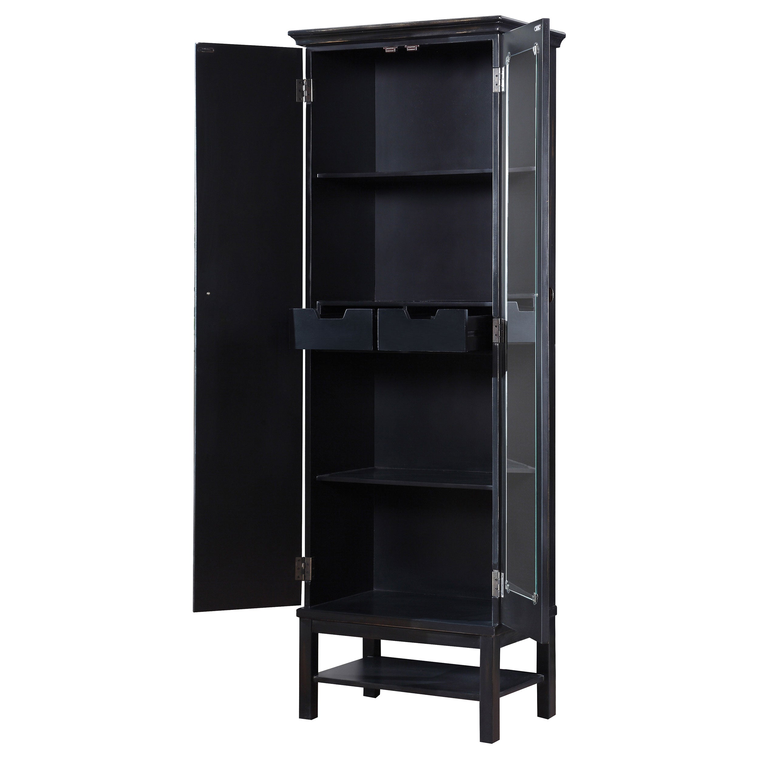 Lovegood 2-door Accent Cabinet Rich Brown and Black