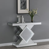 Andorra Console Table with LED Lighting Silver