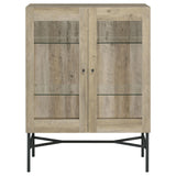 Bonilla 2-door Accent Cabinet with Glass Shelves