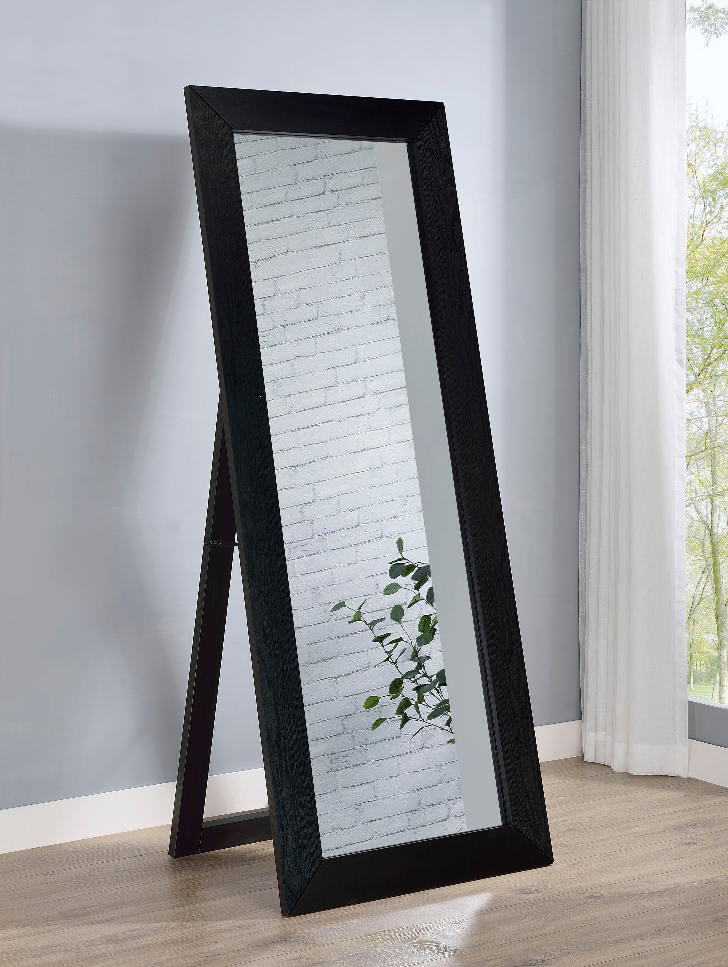 Cadence Tempered Glass  Length Mirror Grey Washed Oak