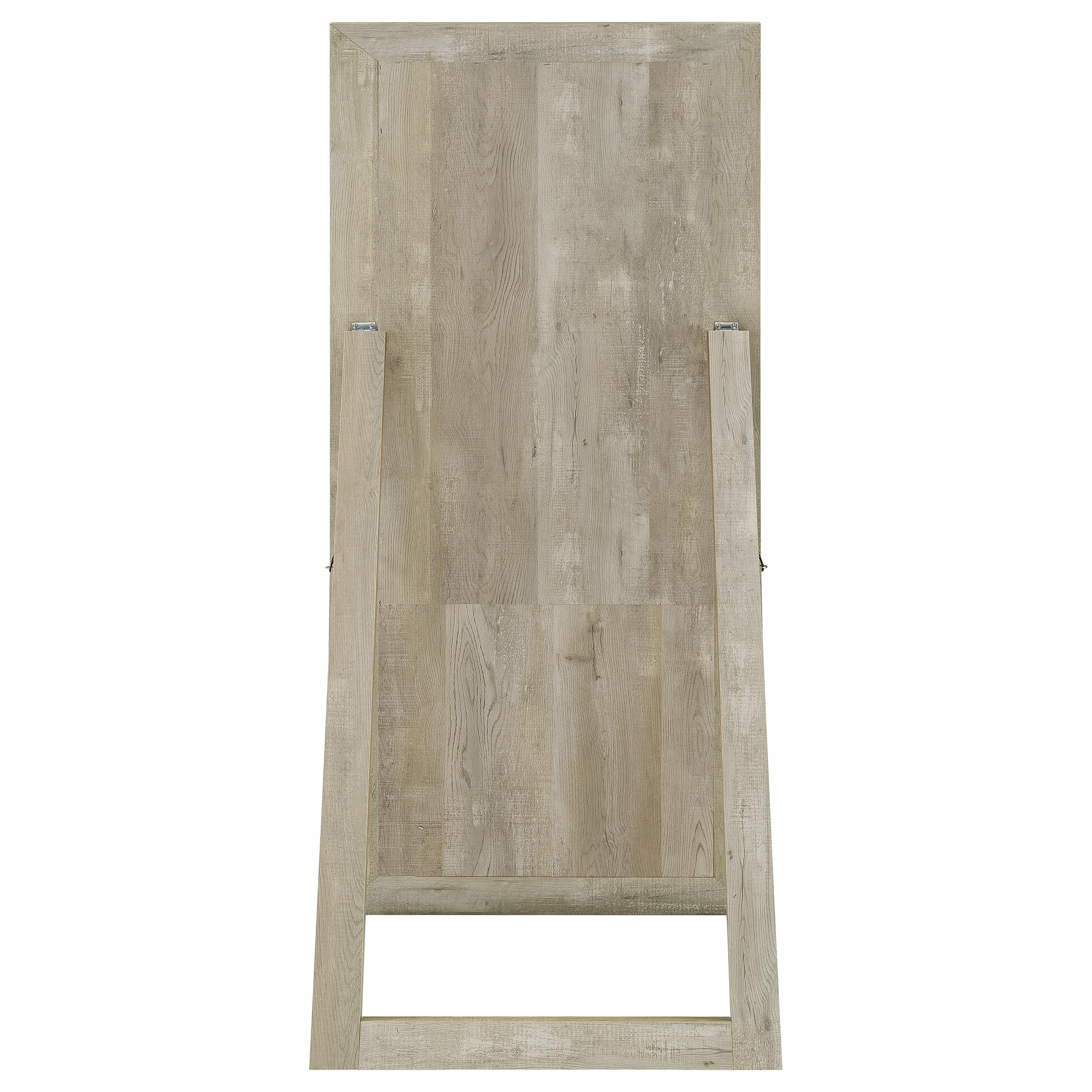 Cadence Tempered Glass  Length Mirror Grey Washed Oak