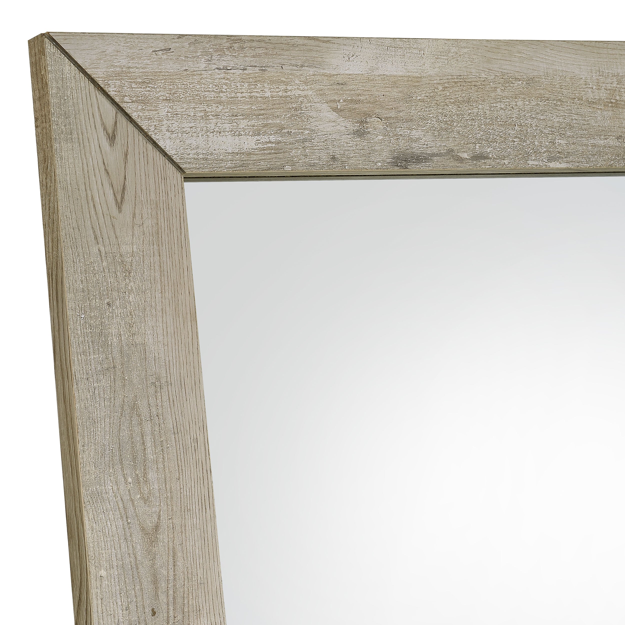 Cadence Tempered Glass  Length Mirror Grey Washed Oak