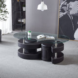 Marticia Coffee Table with 2 Stools