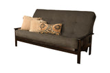 #6000 276 Coil Hinged Queen-size Futon Mattress in Linen Charcoal