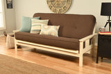 #6000 276 Coil Hinged Full-size Futon Mattress in Linen Cocoa