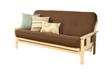 #6000 276 Coil Hinged Full-size Futon Mattress in Linen Cocoa