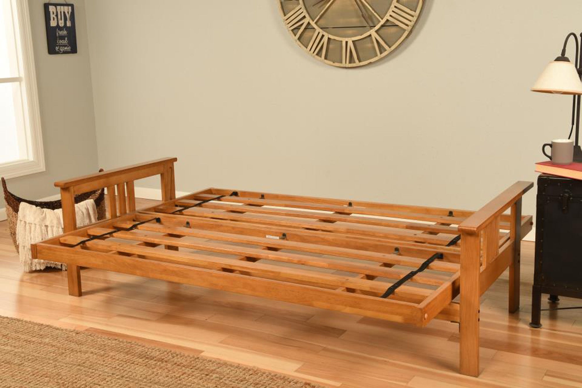 Monterey Full Size Futon Frame in Butternut