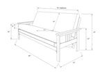 Monterey Full Size Futon Frame in Espresso