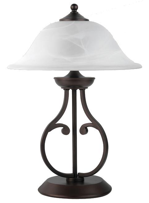 Table Lamp with Glass Shade