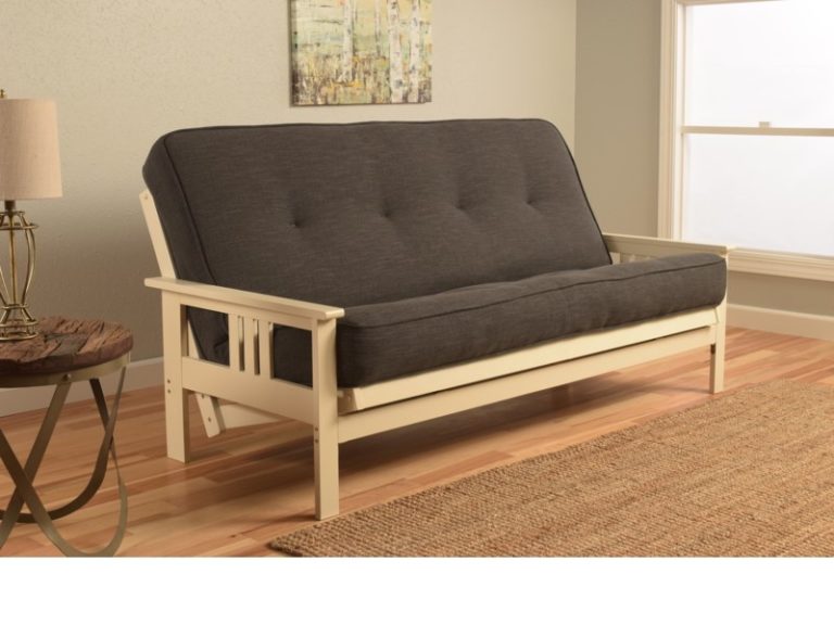 FULL SIZE FUTON LINEN CHARCOAL AFFORDABLE PORTABLES