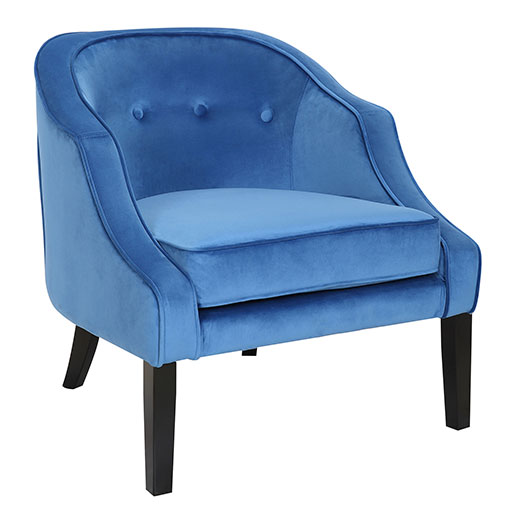Sofia Accent Chair in Blue at Affordable Portables