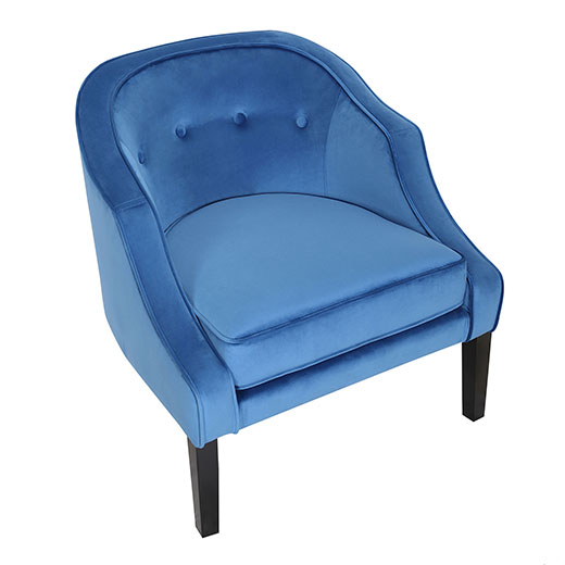 Sofia Accent Chair in Blue at Affordable Portables