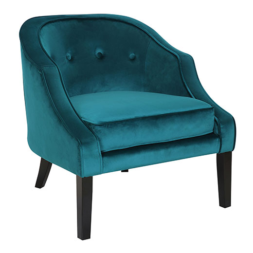 Sofia Accent Chair Emerald Green Affordable Portables