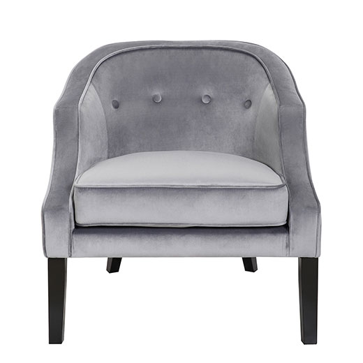 Sofia Accent Chair in Silver at Affordable Portables